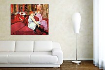 Reprodukcie Henri de Toulouse-Lautrec - V salóne pri rue des Moulins zs10266