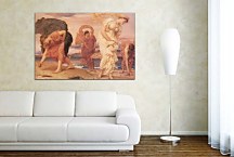 Frederic Leighton - Greek Girls Picking Up Pebbles by the Sea Obraz zs10276