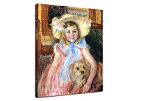 Mary Cassatt Reprodukcie - Sara in a large Flowered Hat zs10311