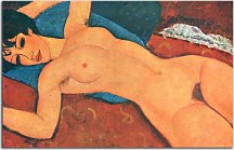 Reprodukcie Modigliani - Red Nude zs10317