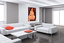 Obrazy Amedeo Modigliani - Nude seating on a sofa zs10318