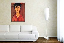 Amedeo Modigliani Reprodukcie - Head of a Young Girl zs10321
