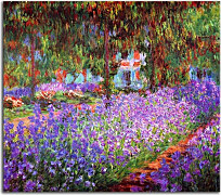 Zľava 50% - Obraz Monet The artists garden at Giverny zs10331, 100x80cm