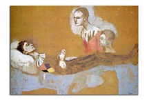 Picasso  Reprodukcia - Harlequin's death zs10339