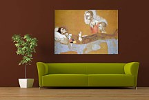 Picasso  Reprodukcia - Harlequin's death zs10339