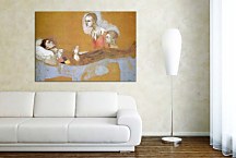 Picasso  Reprodukcia - Harlequin's death zs10339