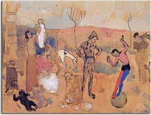 Pablo Picasso - Obraz Family of jugglers zs10342