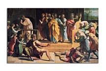 Rafael Santi obraz - Punishment of Ananias zs10349
