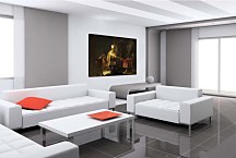 Daniel and Cyrus before the Idol Bel zs10360 - Reprodukcia Rembrandt 