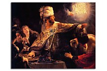 Belsazar catches sight of the writing on the wall - Obraz Rembrandt zs10363