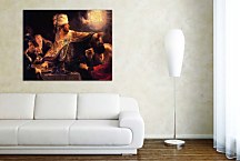 Belsazar catches sight of the writing on the wall - Obraz Rembrandt zs10363