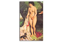 Bather with a Terrier Obraz zs10368