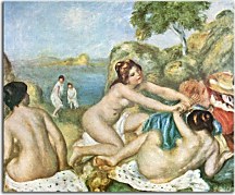 Auguste Renoir - Three bathing girls with crab Obraz zs10374