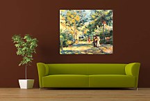 Figures in the garden Obraz  Renoir zs10375