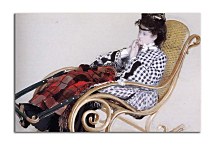 Obraz James Tissot - Young woman in a rocking chair  zs10376