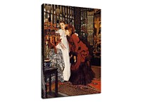 Reprodukcie J. Tissot - James Tissot - Young Women Looking at Japanese Objects zs10377