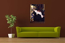 James Tissot - Young Women Looking at Japanese Objects 2 zs10381