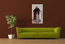 James Tissot - A Lady in a black and white Dress zs10384