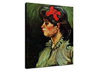 Vincent van Gogh - Portrait of a Woman with Red Ribbon Obraz zs10386