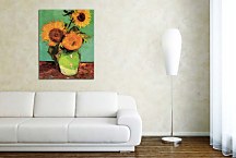 Obrazy Van Gogh - Three Sunflowers in a vase zs10391