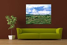 Reprodukcie Vincent van Gogh - Wheat Fields with Stackszs10392