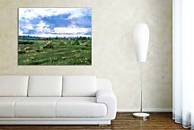 Reprodukcie Vincent van Gogh - Wheat Fields with Stackszs10392