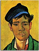 Obraz Vincent van Gogh - Young man with a cap zs10393