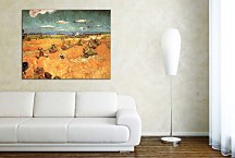 Vincent van Gogh - Wheat Stacks with Reaper Obraz zs10394