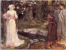 Reprodukcie John William Waterhouse - Dante and Beatrice zs10395