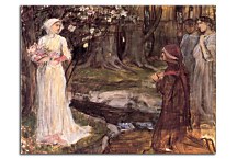 Reprodukcie John William Waterhouse - Dante and Beatrice zs10395