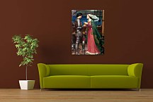 Reprodukcia od John William Waterhouse - Tristan and Isolde Sharing the Potion zs10404