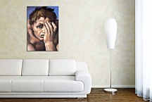 Michelangelo reprodukcie - Condemned to burn in hell zs10416