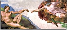 Michelangelo obraz - Creation of Adam zs10417