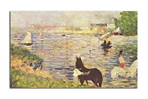 Georges Seurat - Horses in the Water Obraz zs10429
