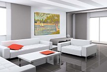 Reprodukcia Georges Seurat - The river Seine at La Grande-Jatte zs10432