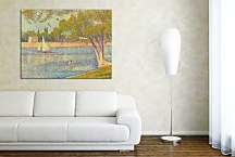Reprodukcia Georges Seurat - The river Seine at La Grande-Jatte zs10432