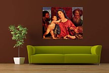 Tizian Reprodukcie - Madonna of the Cherries zs10439