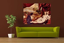 Tizian Obrazy - Venus and the Lute Player zs10440