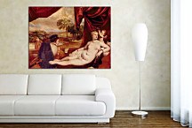 Tizian Obrazy - Venus and the Lute Player zs10440