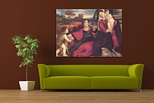 Madonna s dieťaťom a Ján Baptista zs10441 - Obraz Tizian