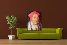 Portrait of a Bearded Man in a Red Hat Obraz zs16565