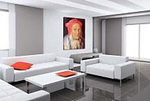 Portrait of a Bearded Man in a Red Hat Obraz zs16565