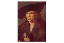 Portrait of a Man with Baret and Scroll Obraz zs16569