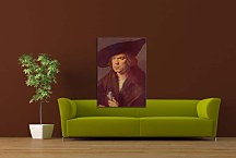 Portrait of a Man with Baret and Scroll Obraz zs16569