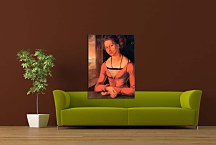 Portrait of a Young F rleger with Her Hair Done Up Obraz zs16571