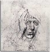 Self-Portrait with a wrap Obraz Albrecht Dürer zs16594