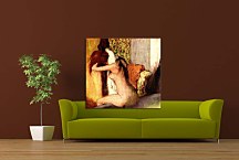 Obraz Degas - After the Bath, Woman Drying Her Napezs16632