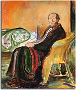 Self-Portrait after Spanish Influenza Obraz Munch zs16677