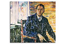 Self-Portrait at Professor Jacobson's Hospital Obraz Munch zs16678