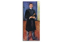 Self-Portrait with Brushes Obraz Munch zs16680